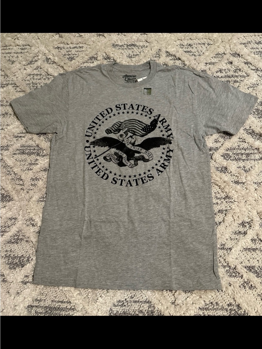 NWT American Classics Buckle United States Army T-Shirt - Medium - Gray